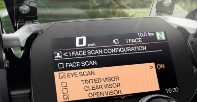 BMW Motorrad presenta BMW iFace, un sistema de reconocimiento facial y ocular